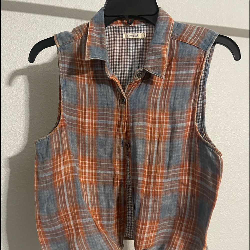 Blusa, Sneak Peek, cuadros, chica